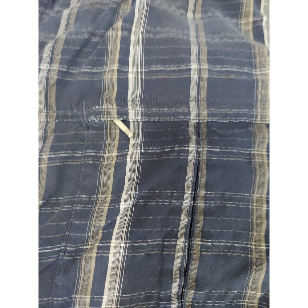 The North Face Shirt Mens XL‎ Blue Plaid Roll Tab Sleeve Outdoor Hiking Utility